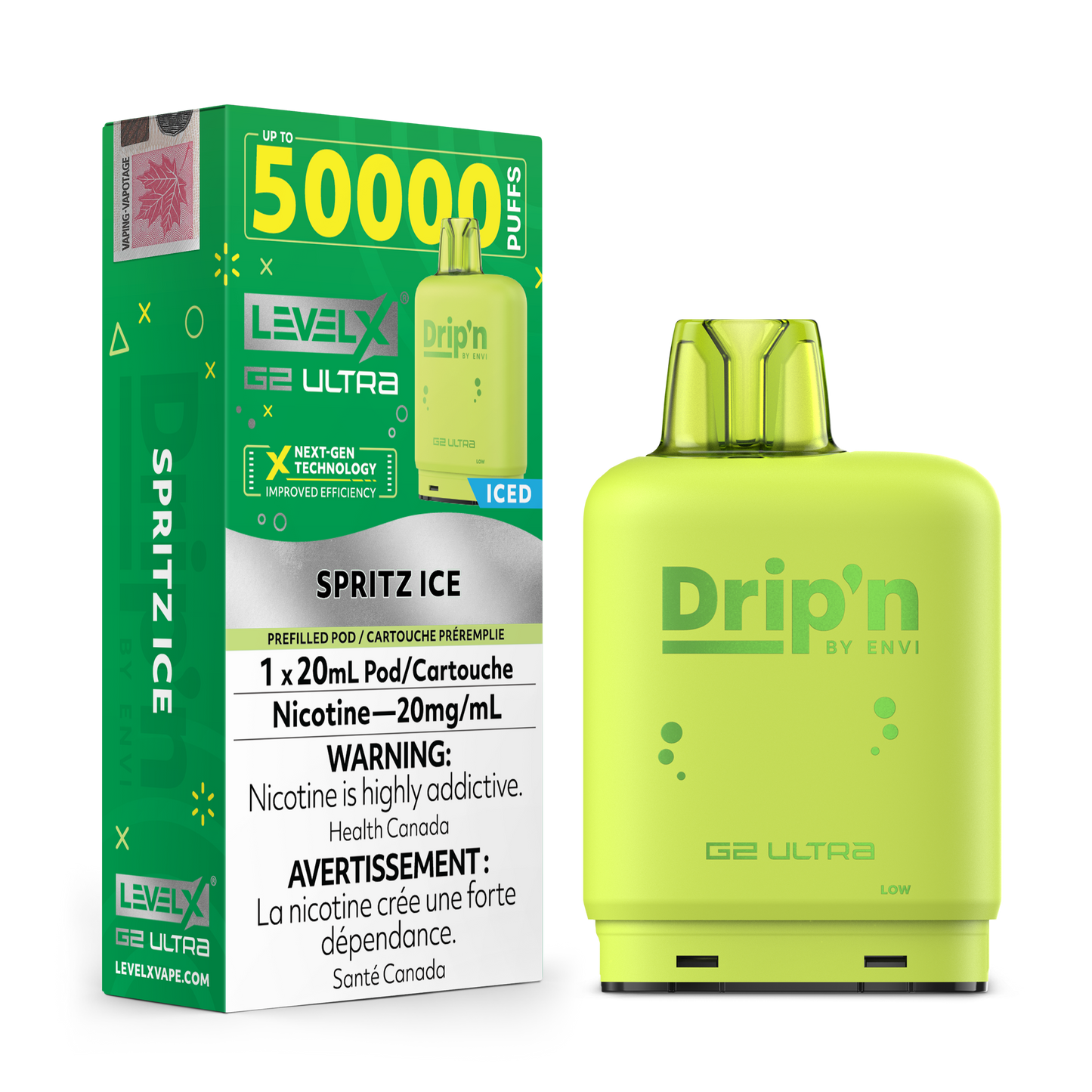 LEVEL X DRIP'N G2 ULTRA 50K POD (ALBERTA)
