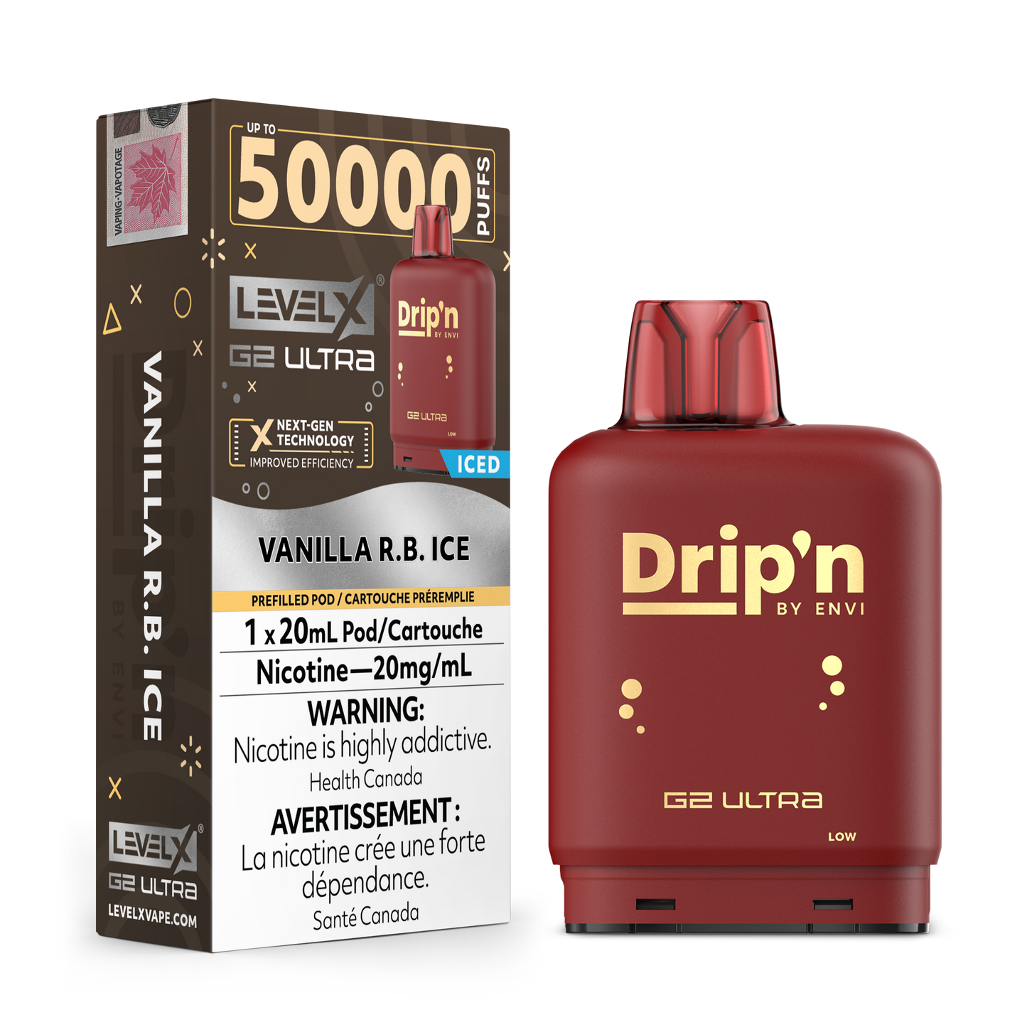 LEVEL X DRIP'N G2 ULTRA 50K POD (ALBERTA)