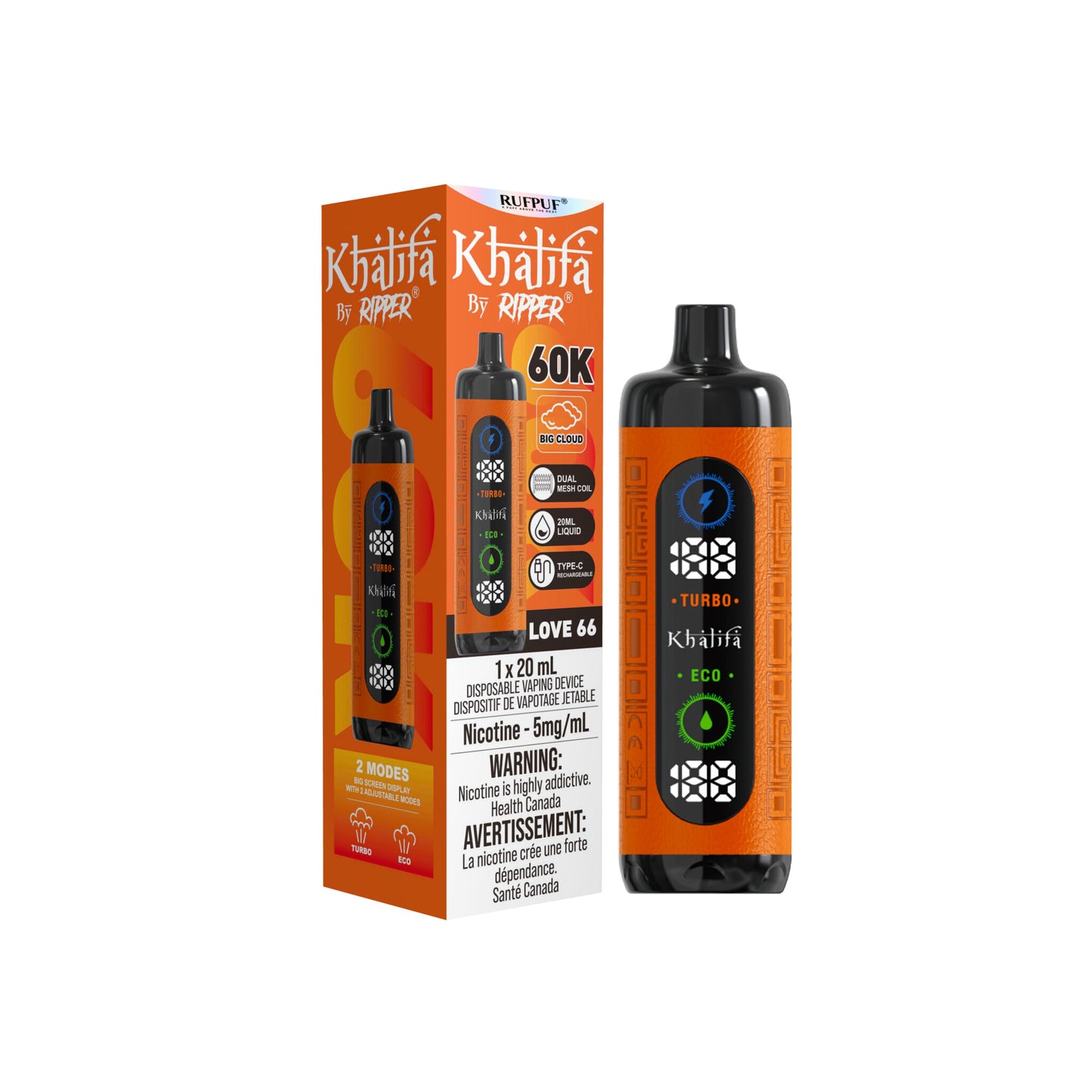 KHALIFA BAR 60K DISPOSABLE VAPE (ALBERTA)