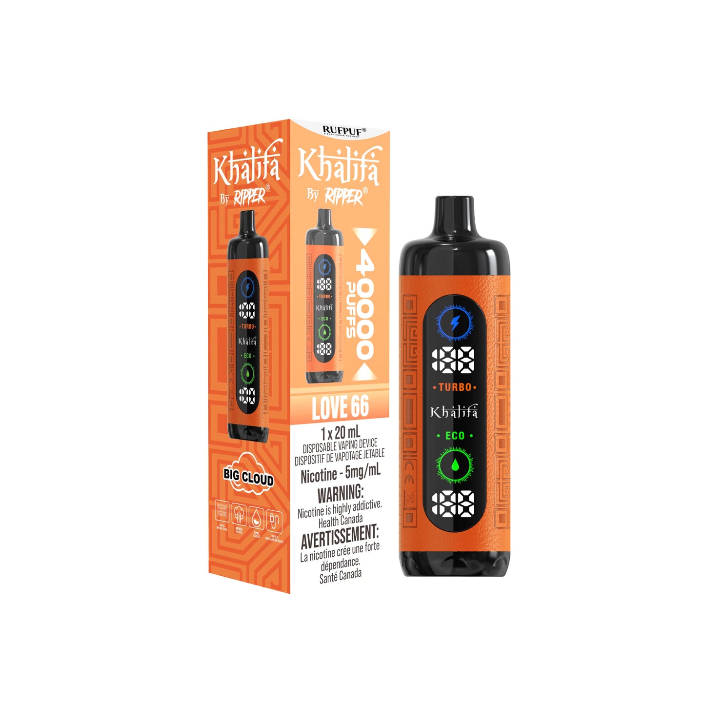 KHALIFA BAR 40K DISPOSABLE VAPE (ALBERTA)