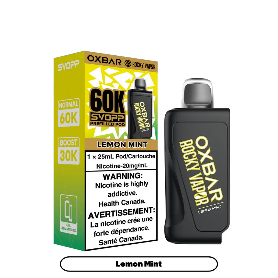 SVOPP ROCKY VAPOR OXBAR 60K POD (ALBERTA)