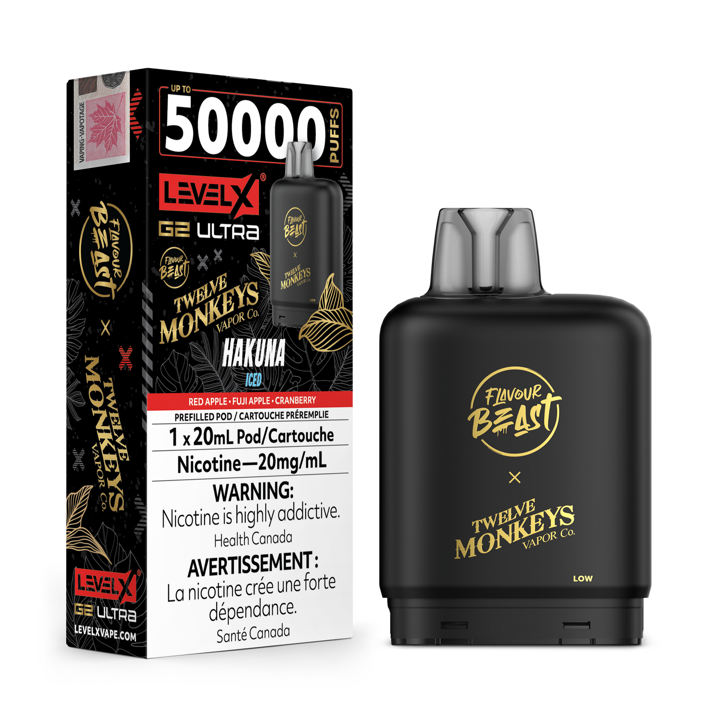 LEVEL X FLAVOUR BEAST X 12M G2 ULTRA POD (ALBERTA)