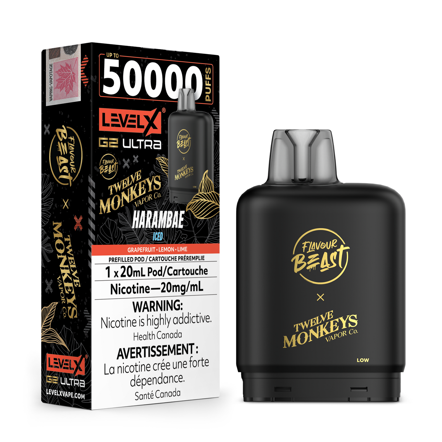 LEVEL X FLAVOUR BEAST X 12M G2 ULTRA POD (ALBERTA)