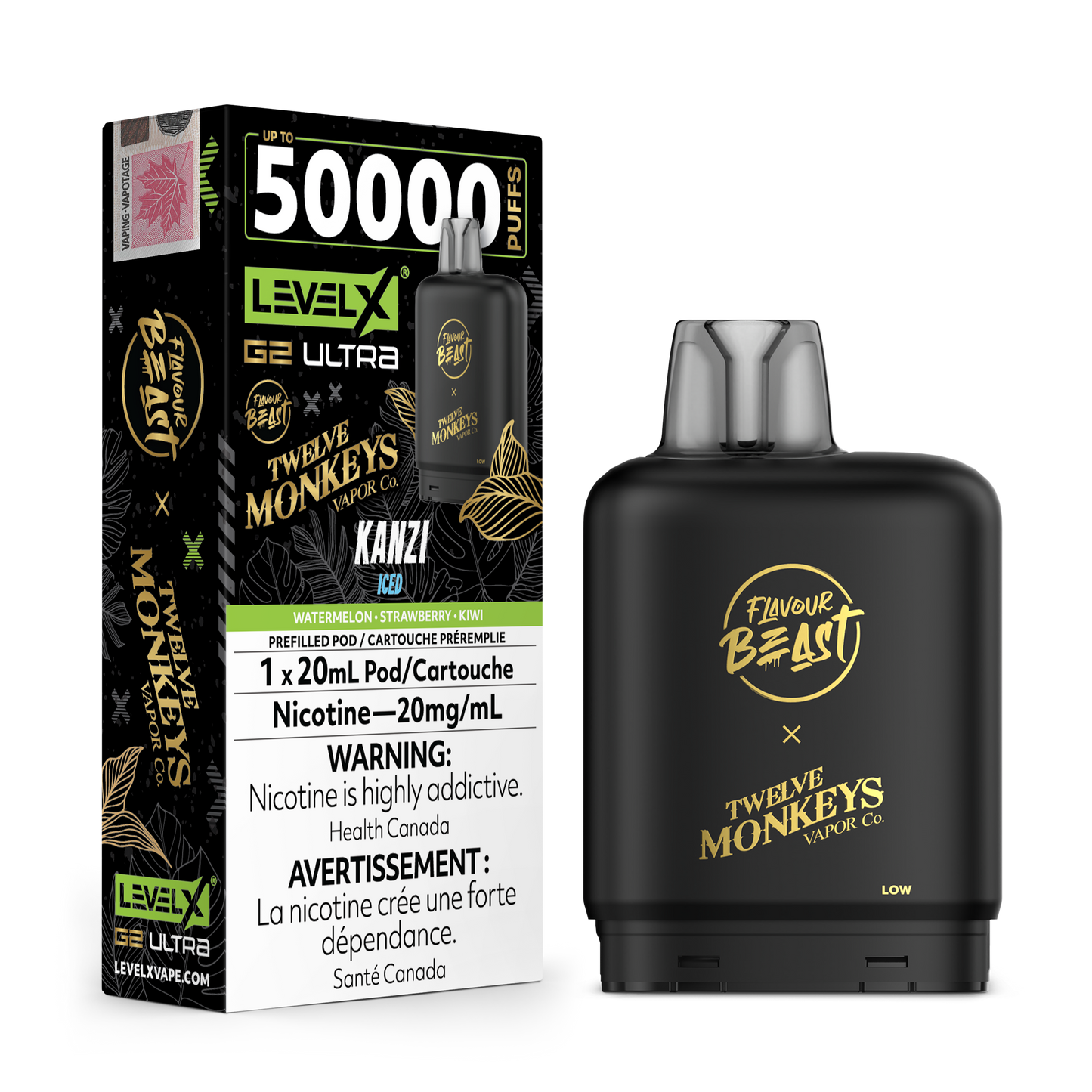 LEVEL X FLAVOUR BEAST X 12M G2 ULTRA POD (ALBERTA)