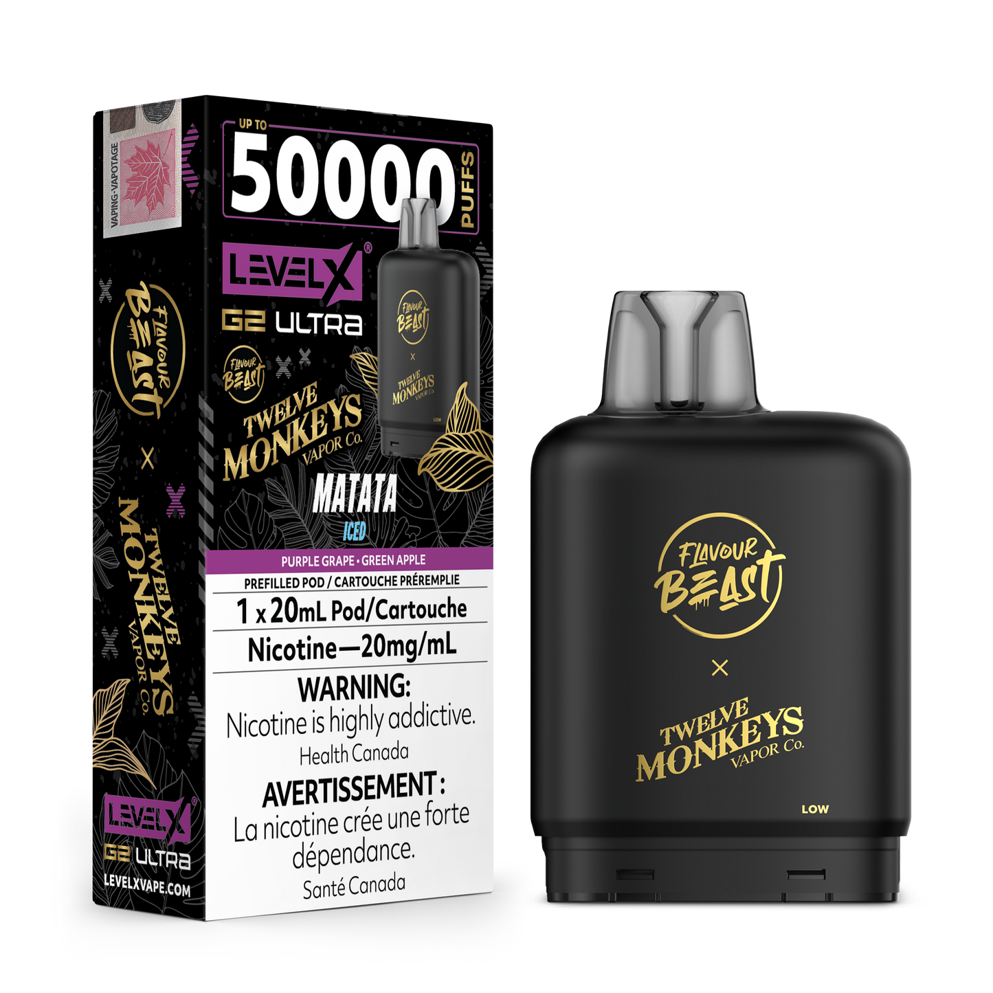 LEVEL X FLAVOUR BEAST X 12M G2 ULTRA POD (ALBERTA)