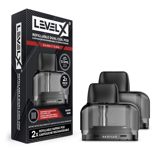 LEVEL X REFILLABLE DUAL COIL REPLACEMENT POD