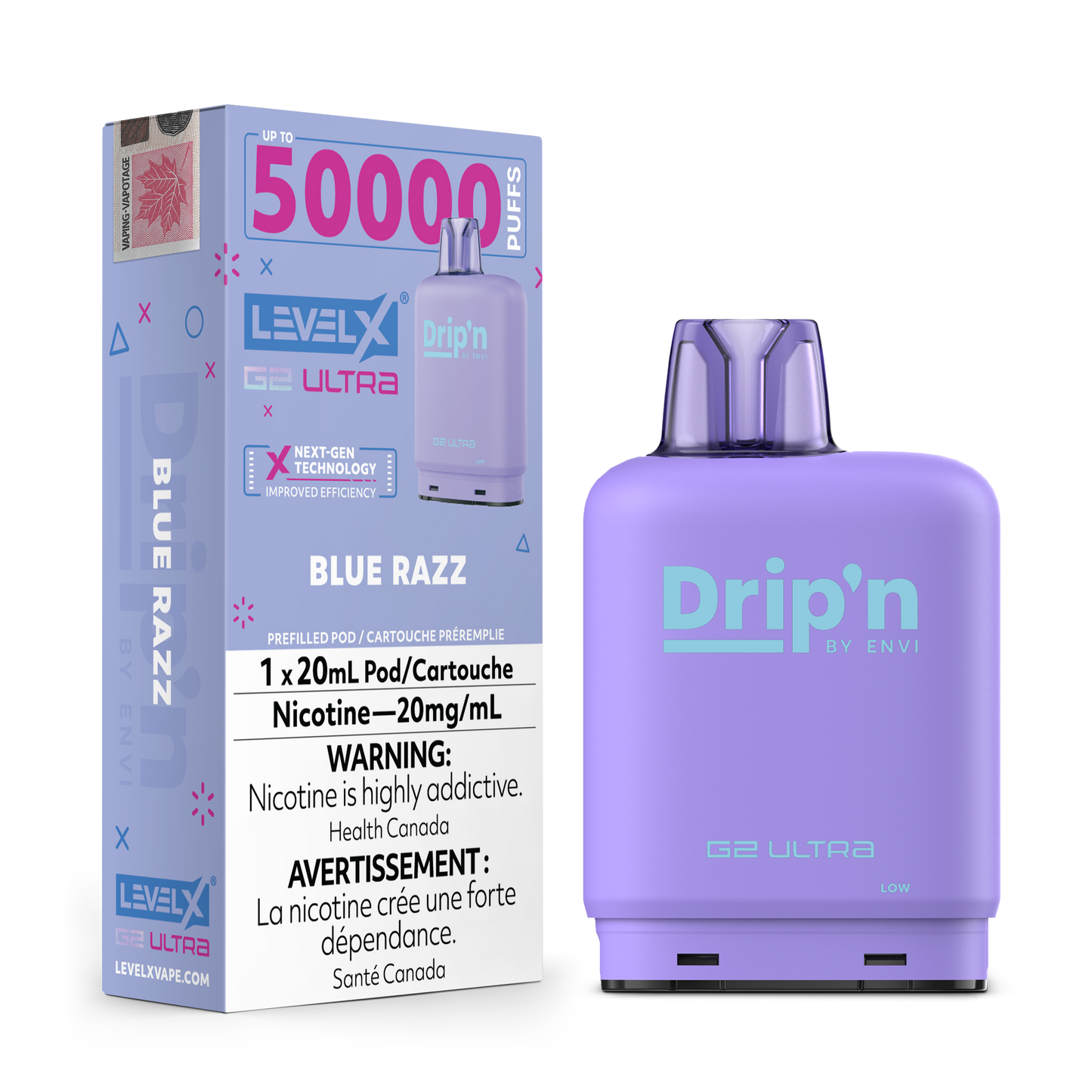 LEVEL X DRIP'N G2 ULTRA 50K POD (ALBERTA)