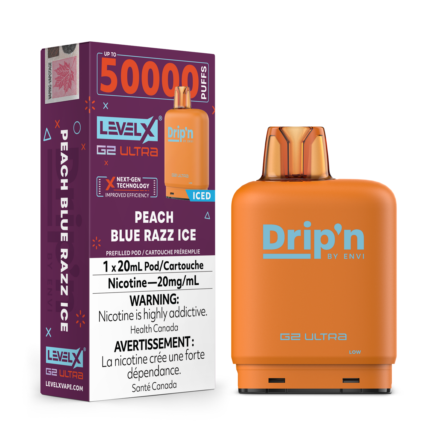 LEVEL X DRIP'N G2 ULTRA 50K POD (ALBERTA)