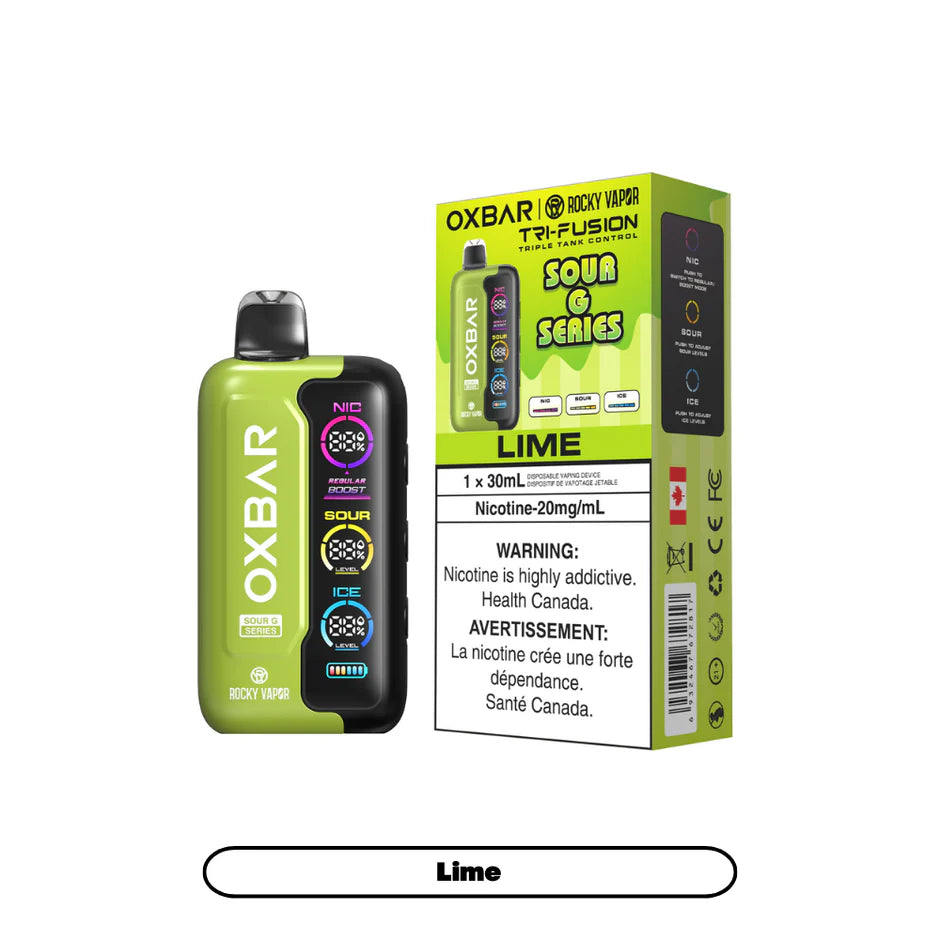 ROCKY VAPOR OXBAR TRI FUSION DISPOSABLE VAPE (ALBERTA)