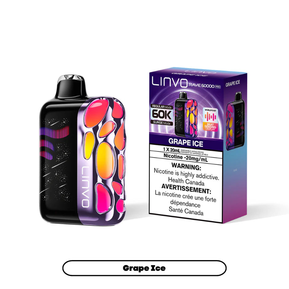 LINVO RAVE PRO 60K DISPOSABLE VAPE (ALBERTA)