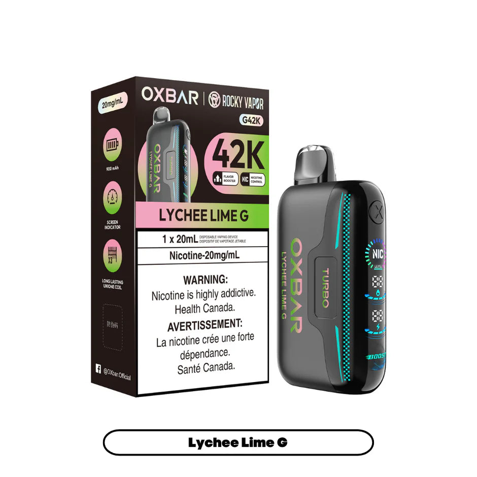 ROCKY VAPOR OXBAR G42K DISPOSABLE VAPE (ALBERTA)