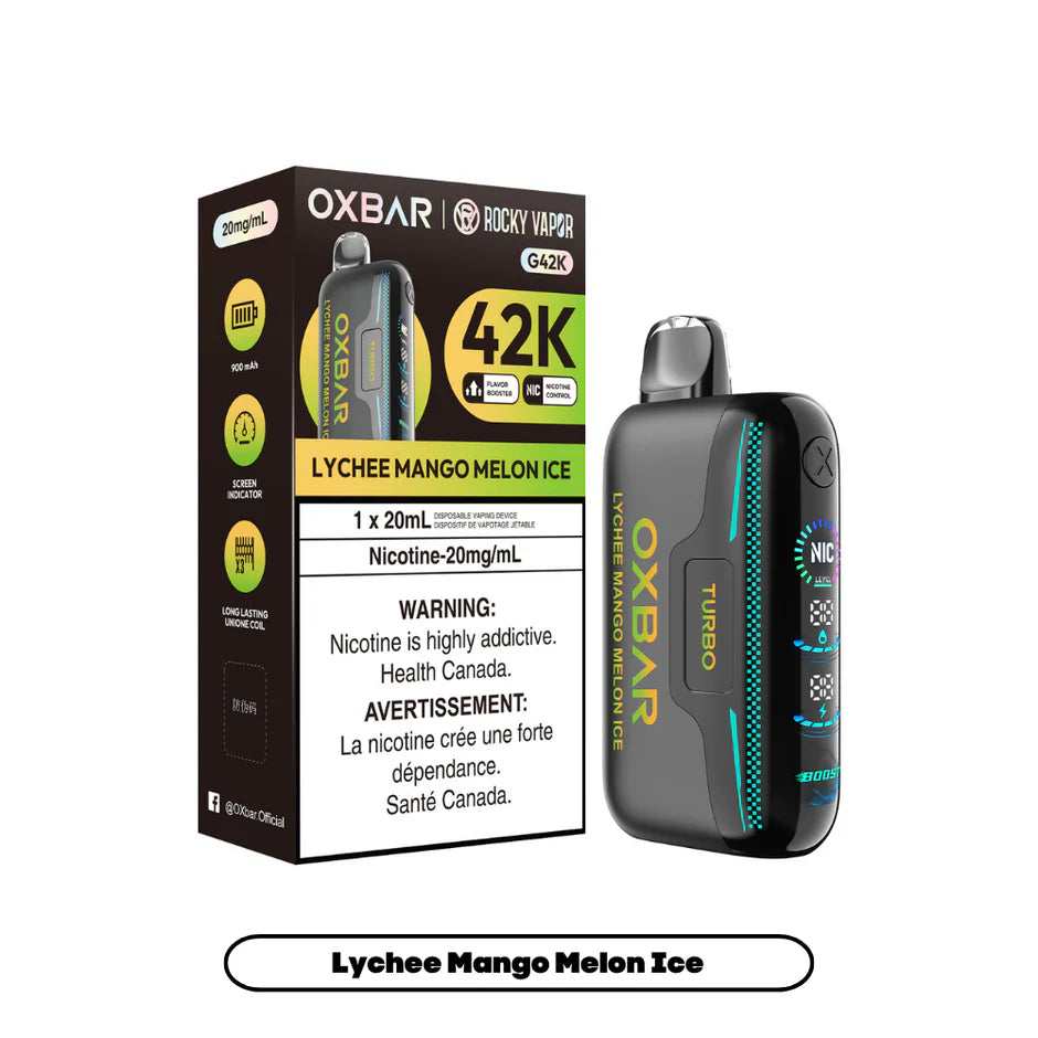ROCKY VAPOR OXBAR G42K DISPOSABLE VAPE (ALBERTA)