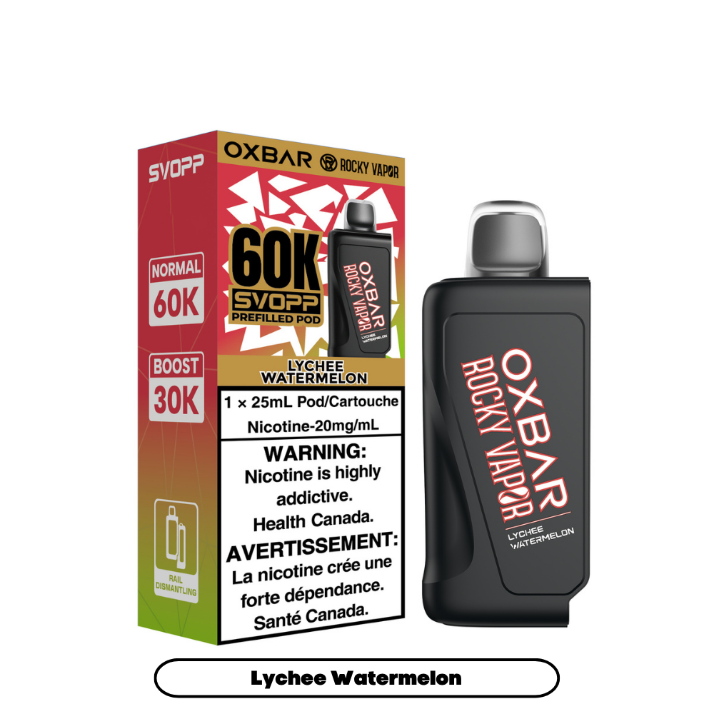 SVOPP ROCKY VAPOR OXBAR 60K POD (ALBERTA)