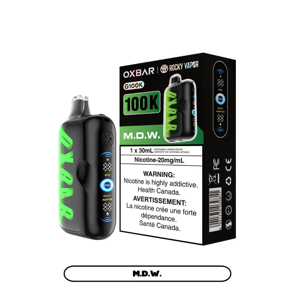 ROCKY VAPOR OXBAR G100K DISPOSABLE VAPE (ALBERTA)