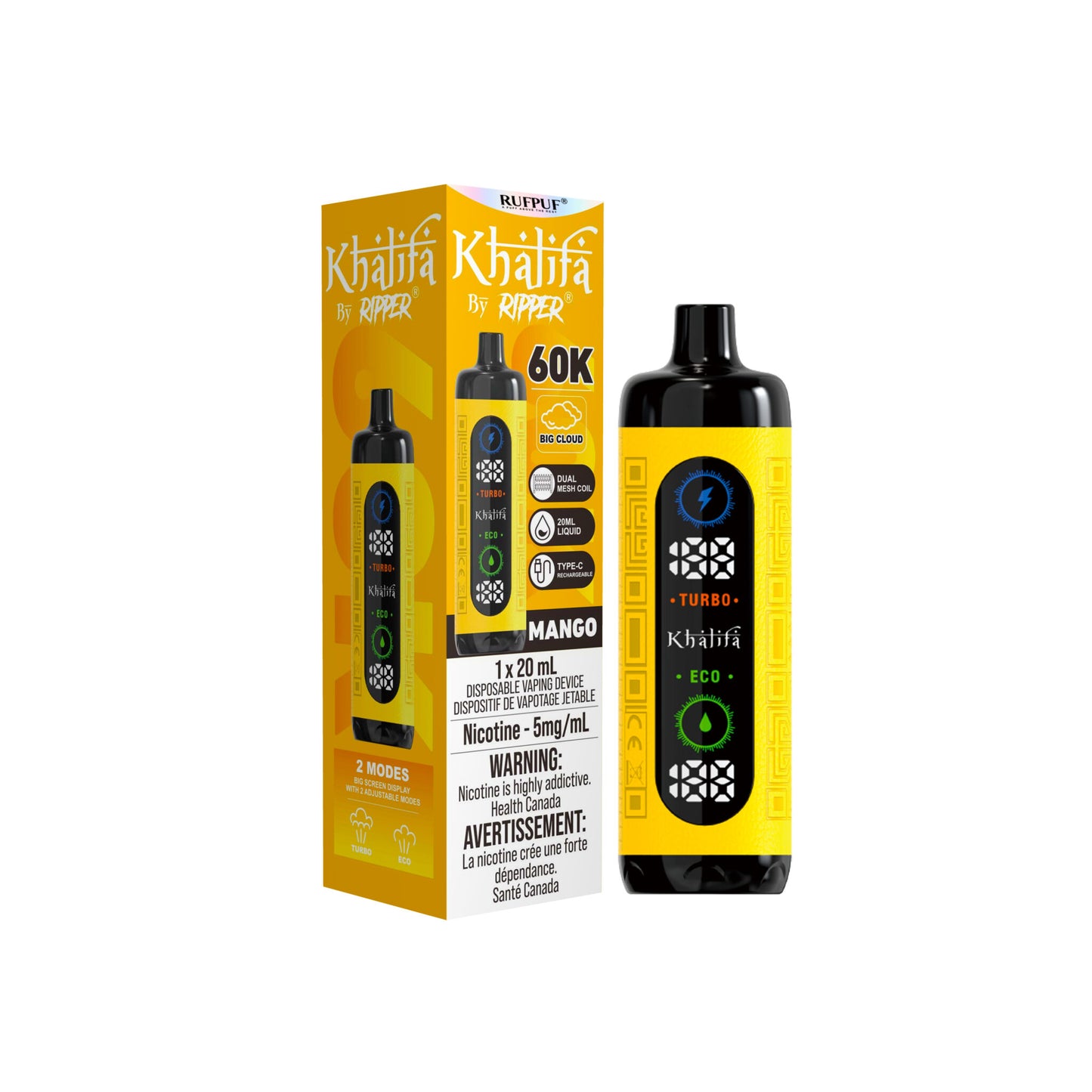 KHALIFA BAR 60K DISPOSABLE VAPE (ALBERTA)