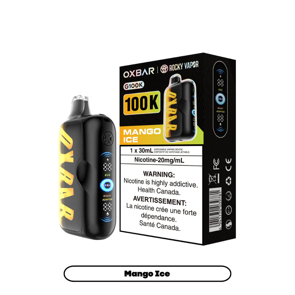 ROCKY VAPOR OXBAR G100K DISPOSABLE VAPE (ALBERTA)