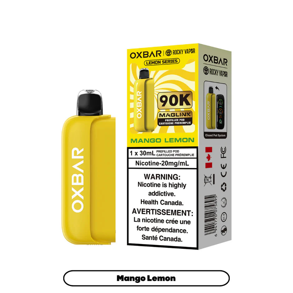 ROCKY VAPOR OXBAR MAGLINK LEMON SERIES POD (ALBERTA)