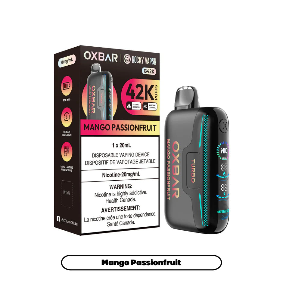 ROCKY VAPOR OXBAR G42K DISPOSABLE VAPE (ALBERTA)