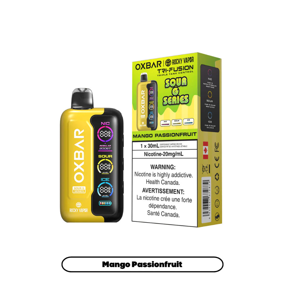 ROCKY VAPOR OXBAR TRI FUSION DISPOSABLE VAPE (ALBERTA)