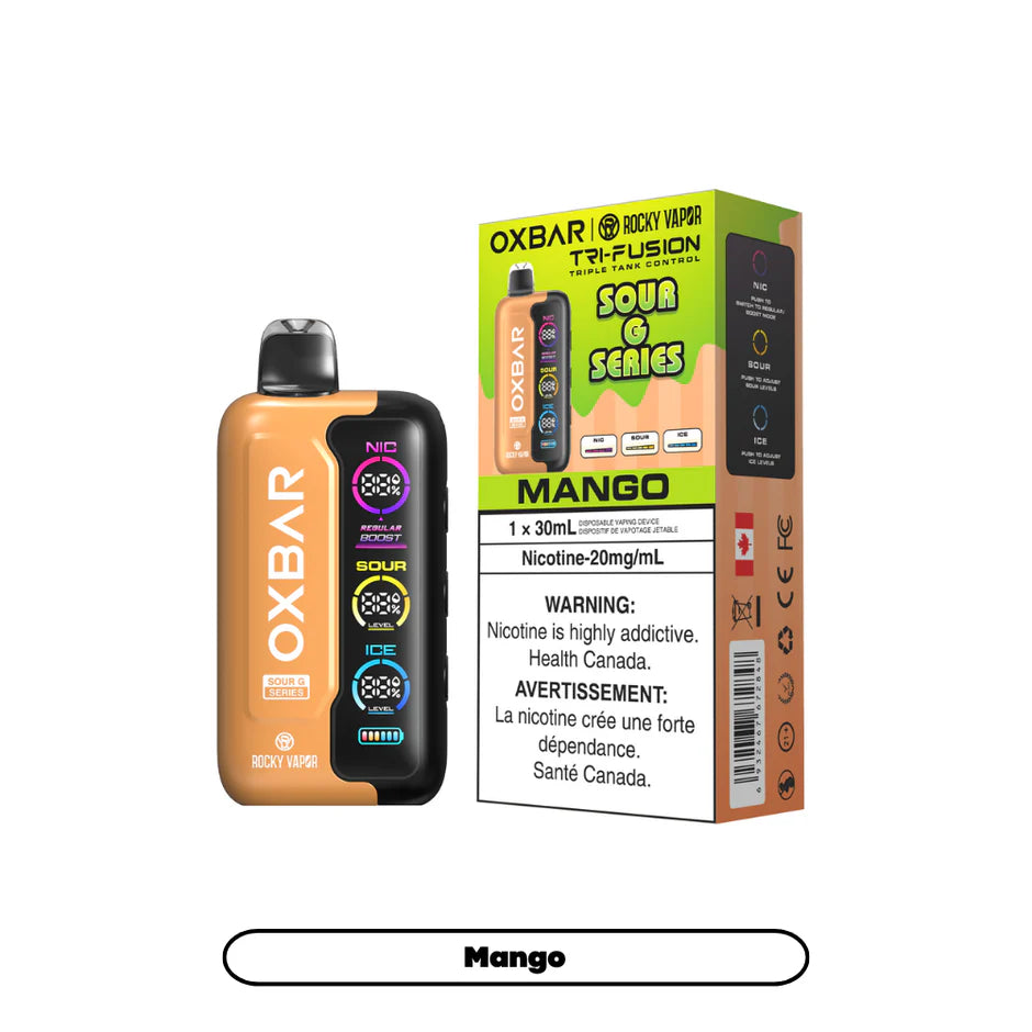 ROCKY VAPOR OXBAR TRI FUSION DISPOSABLE VAPE (ALBERTA)