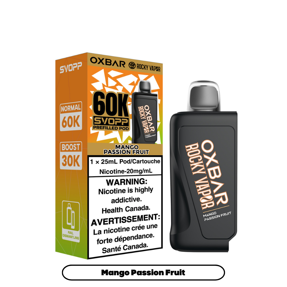 SVOPP ROCKY VAPOR OXBAR 60K POD (ALBERTA)
