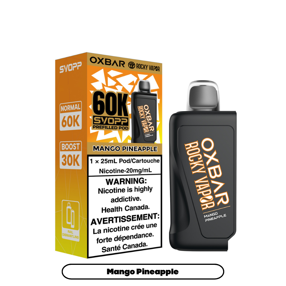 SVOPP ROCKY VAPOR OXBAR 60K POD (ALBERTA)