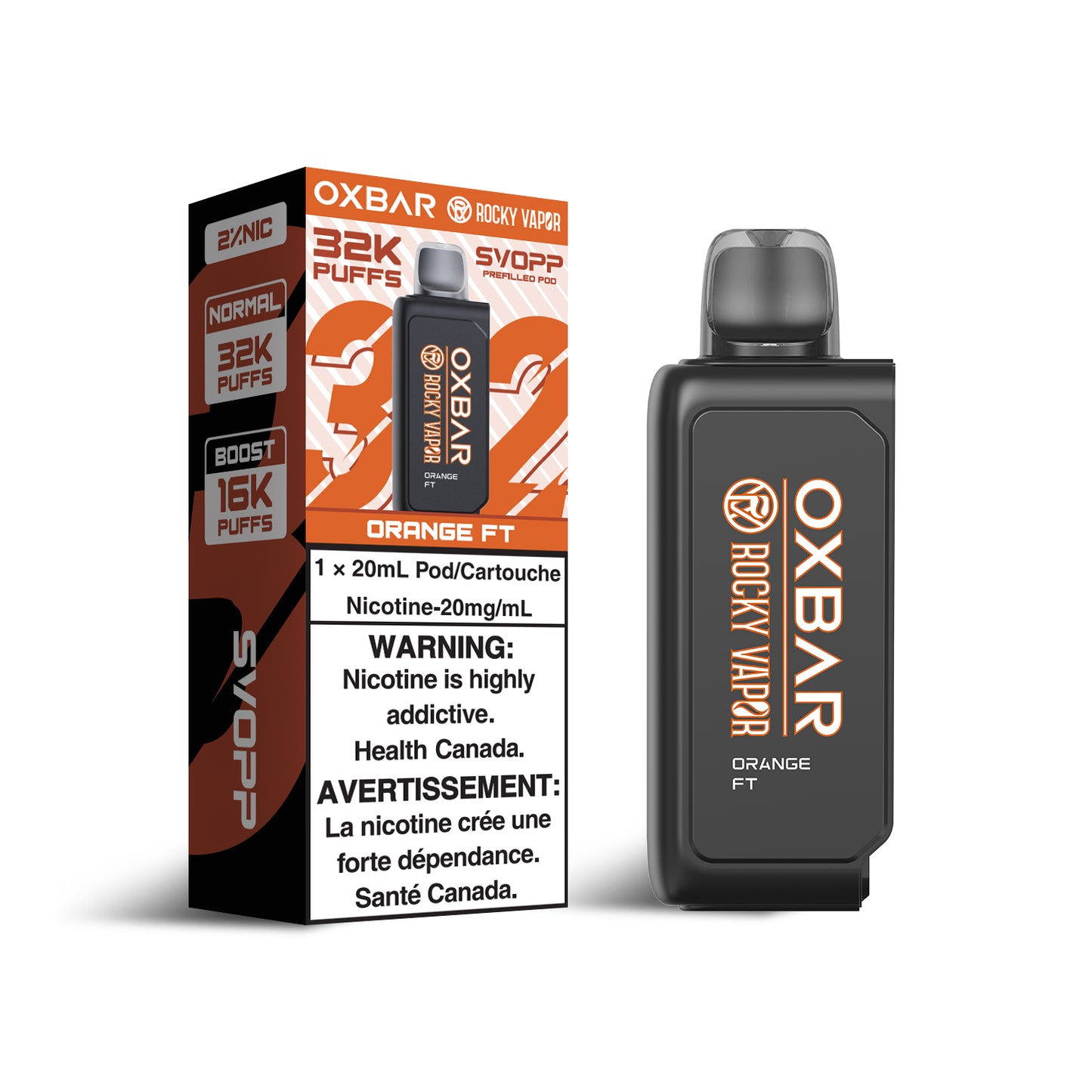 SVOPP ROCKY VAPOR OXBAR 32K POD (ALBERTA)