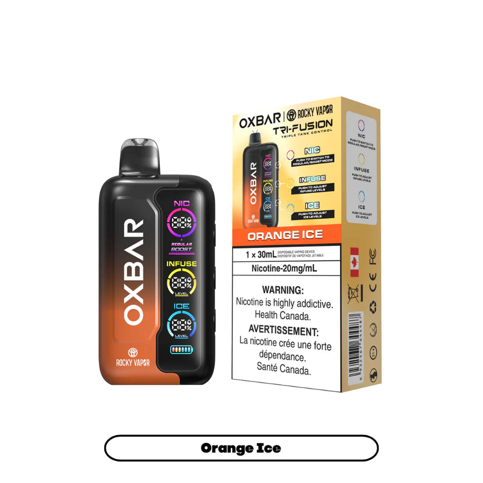 ROCKY VAPOR OXBAR TRI FUSION DISPOSABLE VAPE (ALBERTA)