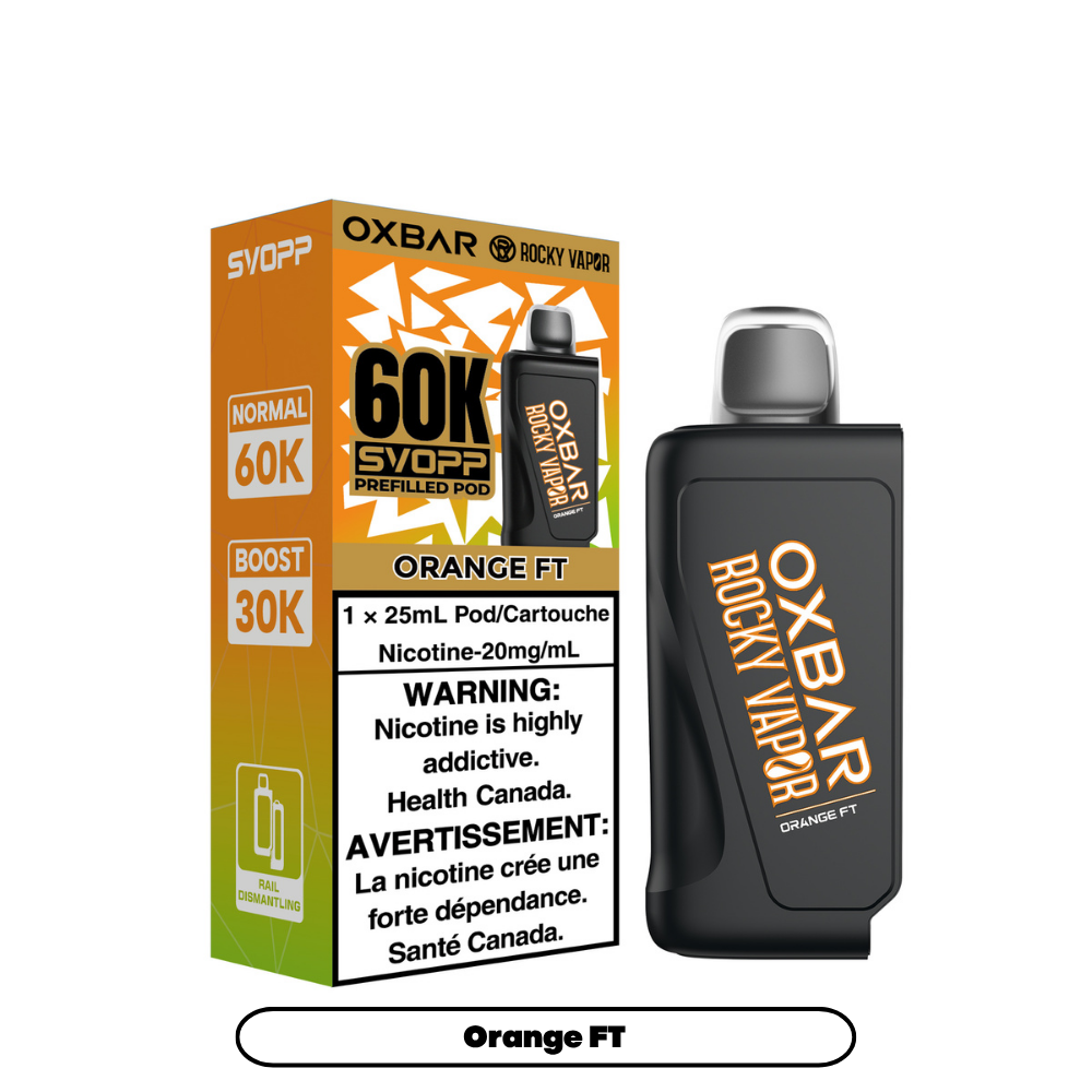 SVOPP ROCKY VAPOR OXBAR 60K POD (ALBERTA)