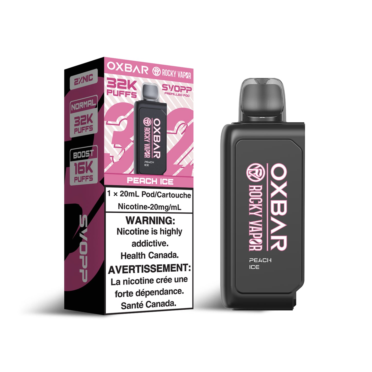SVOPP ROCKY VAPOR OXBAR 32K POD (ALBERTA)