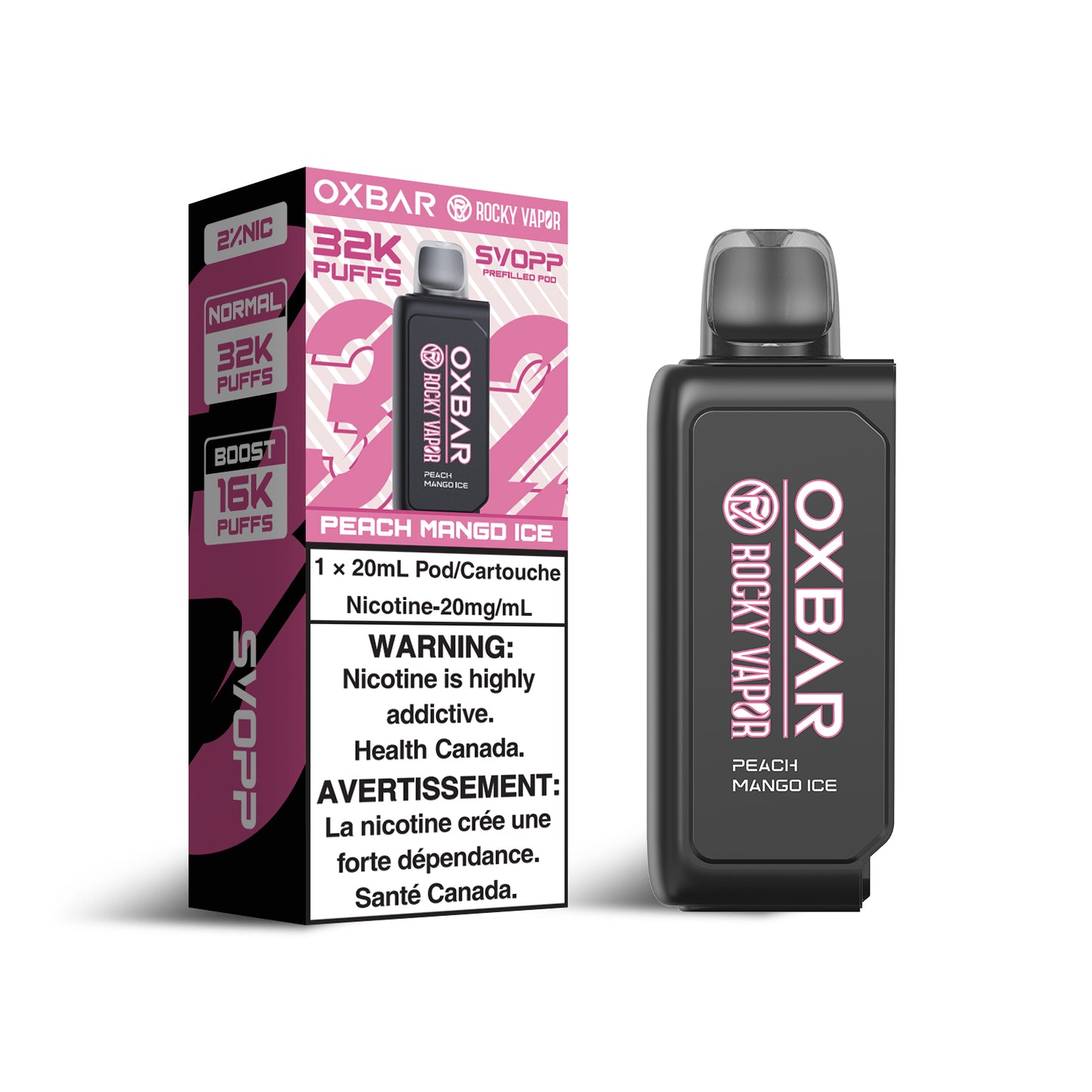 SVOPP ROCKY VAPOR OXBAR 32K POD (ALBERTA)