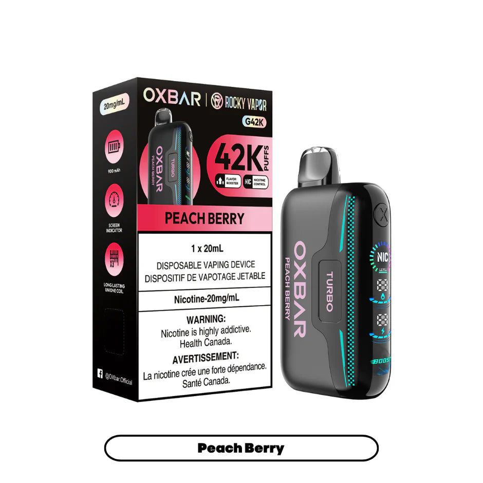 ROCKY VAPOR OXBAR G42K DISPOSABLE VAPE (ALBERTA)
