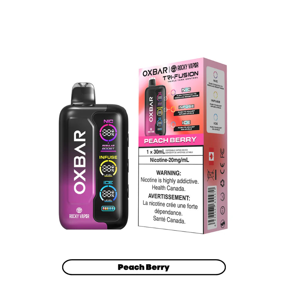ROCKY VAPOR OXBAR TRI FUSION DISPOSABLE VAPE (ALBERTA)