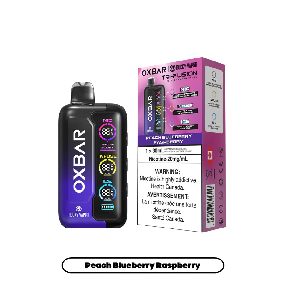 ROCKY VAPOR OXBAR TRI FUSION DISPOSABLE VAPE (ALBERTA)