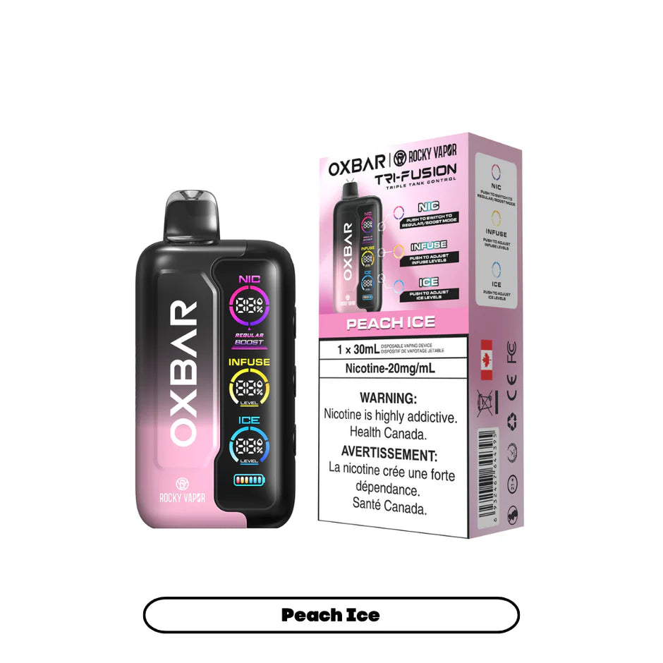 ROCKY VAPOR OXBAR TRI FUSION DISPOSABLE VAPE (ALBERTA)