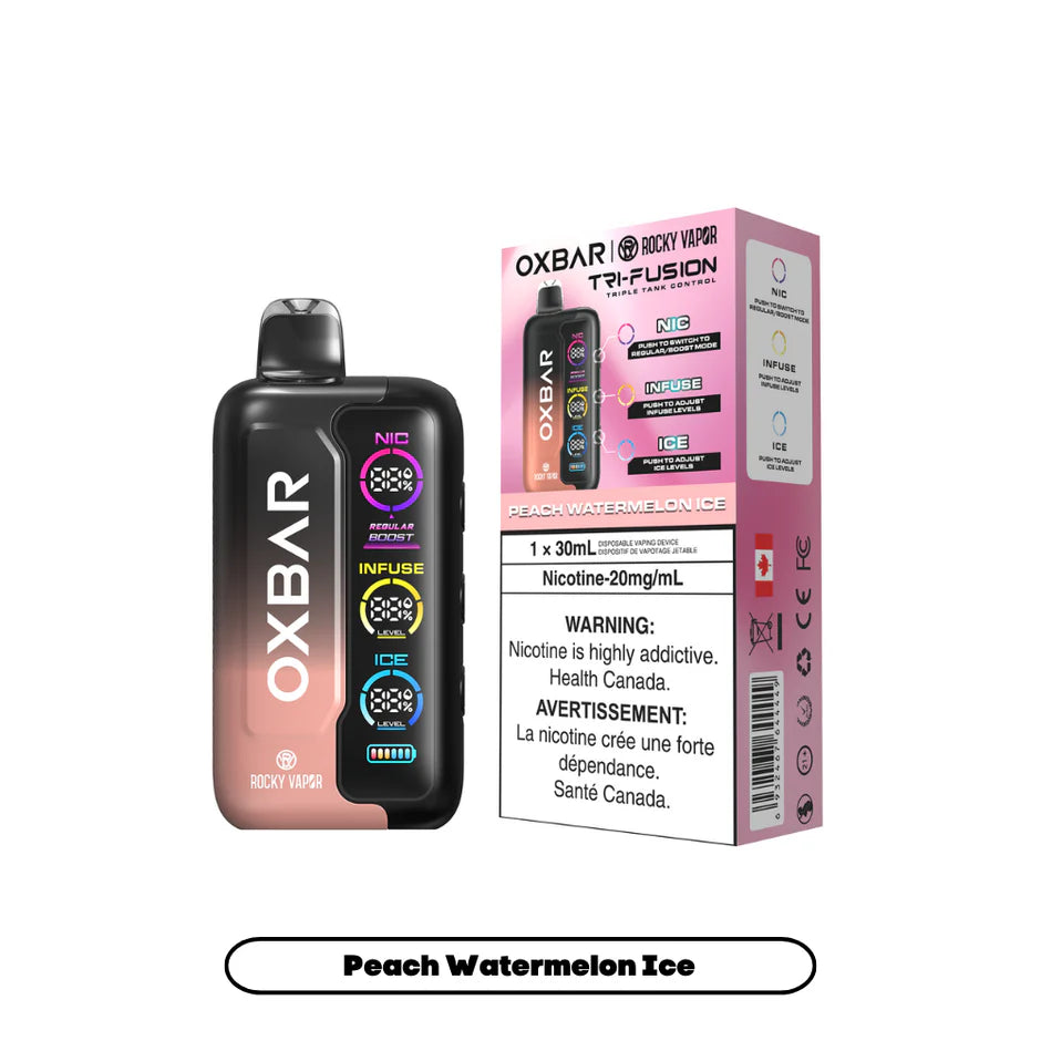 ROCKY VAPOR OXBAR TRI FUSION DISPOSABLE VAPE (ALBERTA)