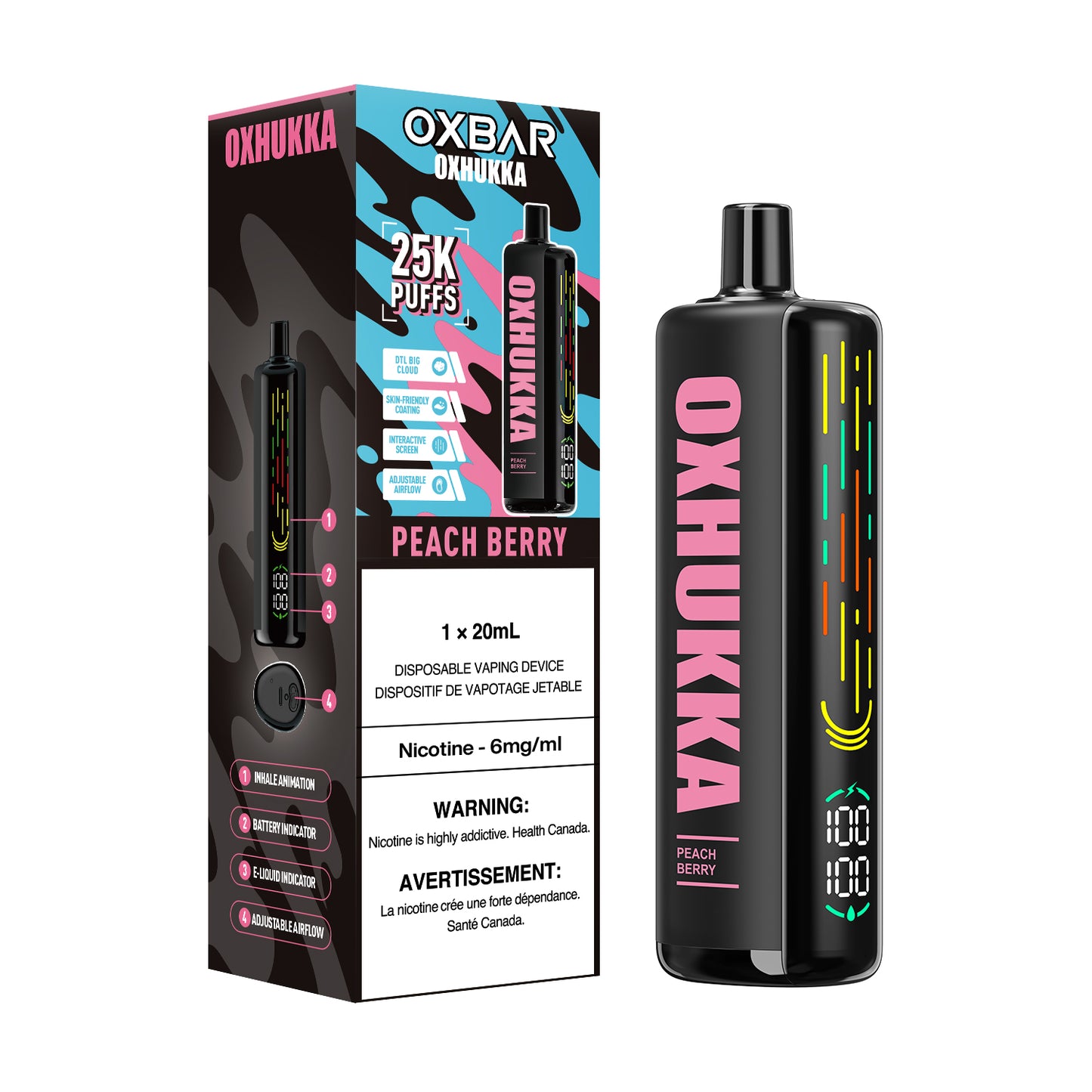 OXBAR OXHUKKA 25K DISPOSABLE VAPE (ALBERTA)