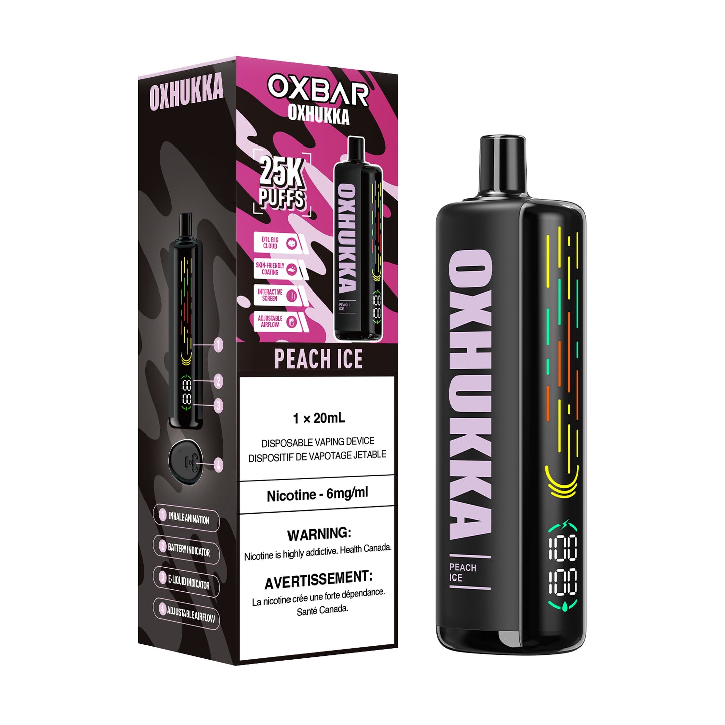 OXBAR OXHUKKA 25K DISPOSABLE VAPE (ALBERTA)
