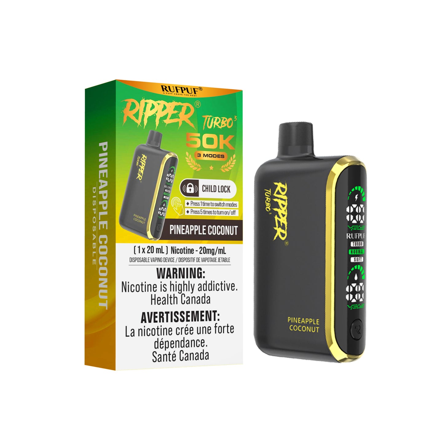 RIPPER T3 50K DISPOSABLE VAPE (ALBERTA)