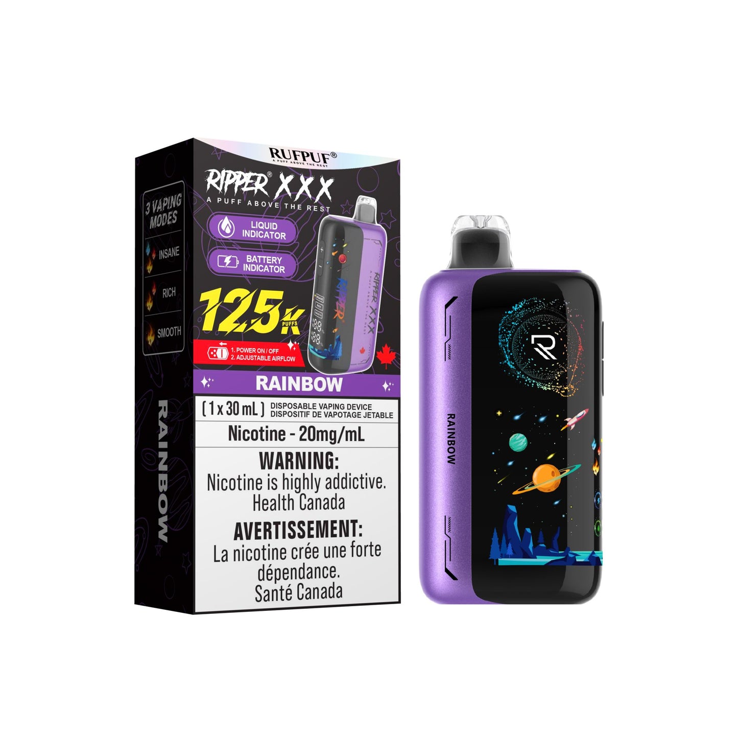 RIPPER XXX 125K DISPOSABLE VAPE (ALBERTA)