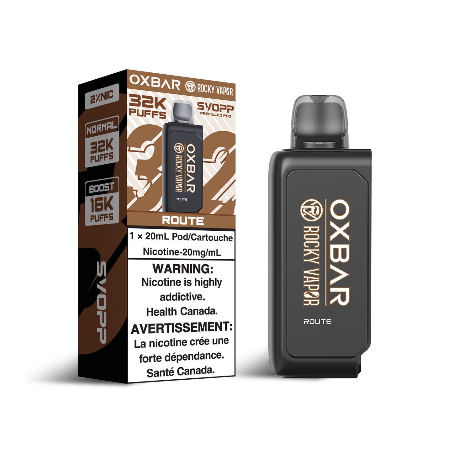 SVOPP ROCKY VAPOR OXBAR 32K POD (ALBERTA)