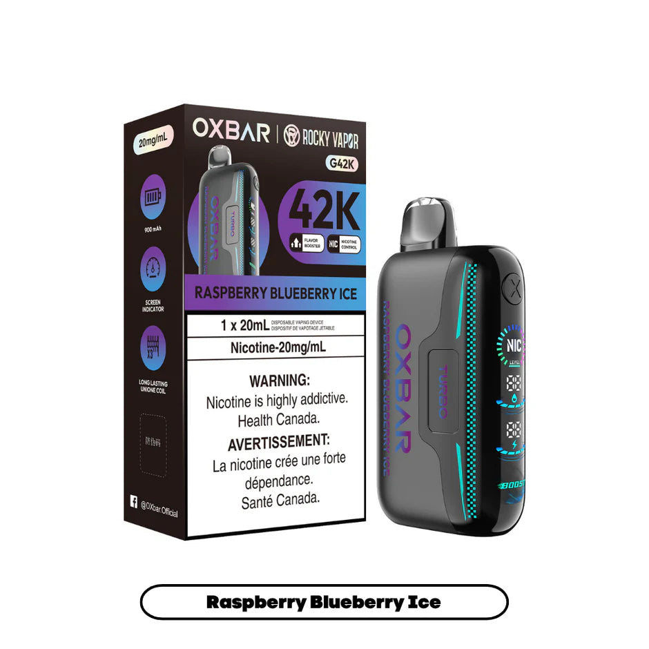 ROCKY VAPOR OXBAR G42K DISPOSABLE VAPE (ALBERTA)
