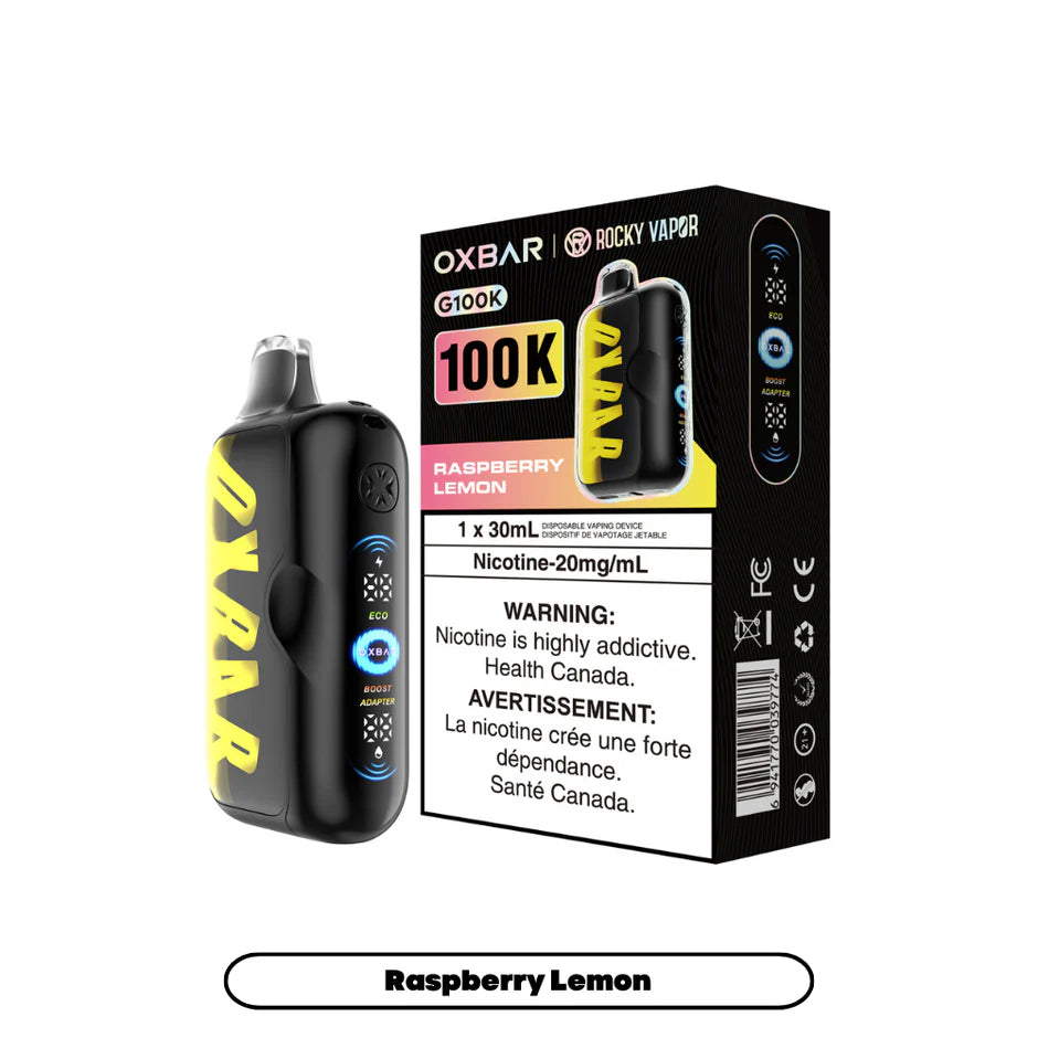 ROCKY VAPOR OXBAR G100K DISPOSABLE VAPE (ALBERTA)