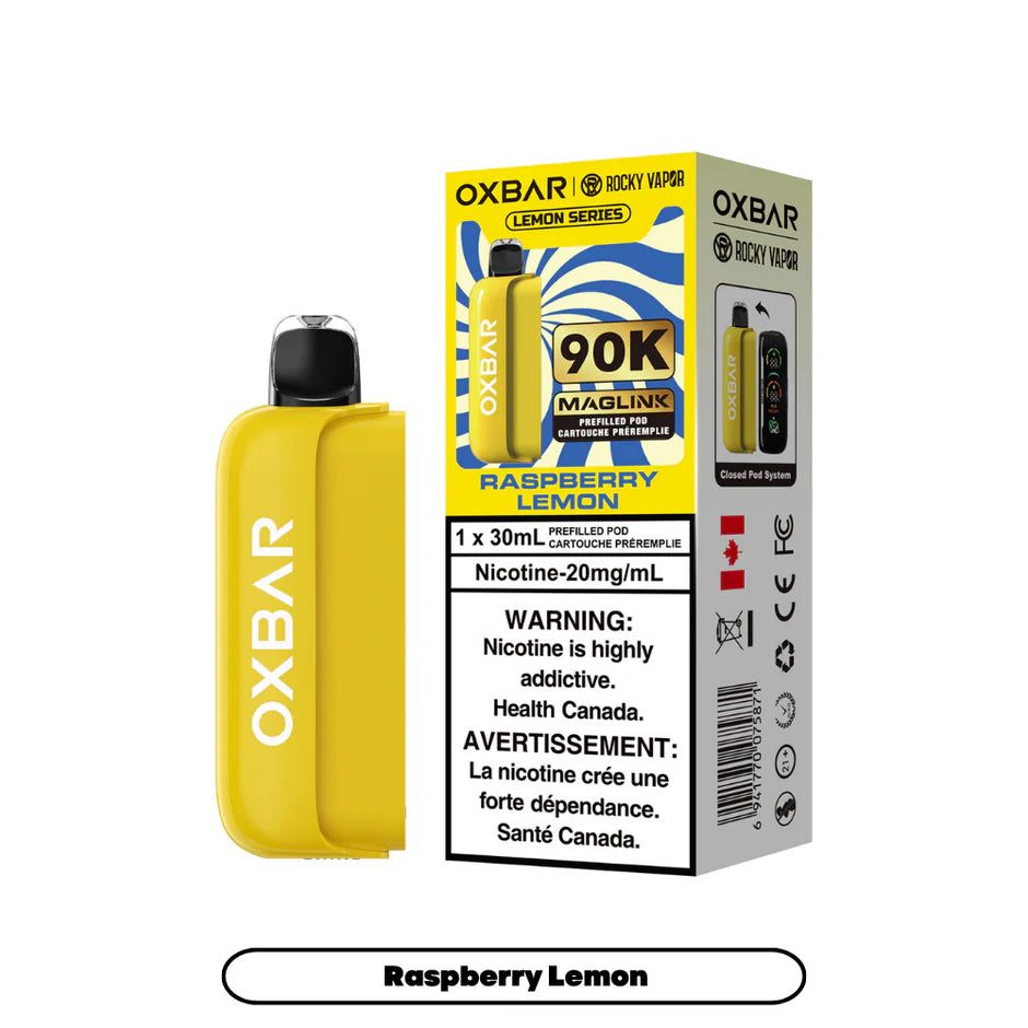 ROCKY VAPOR OXBAR MAGLINK LEMON SERIES POD (ALBERTA)
