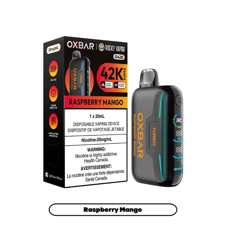ROCKY VAPOR OXBAR G42K DISPOSABLE VAPE (ALBERTA)