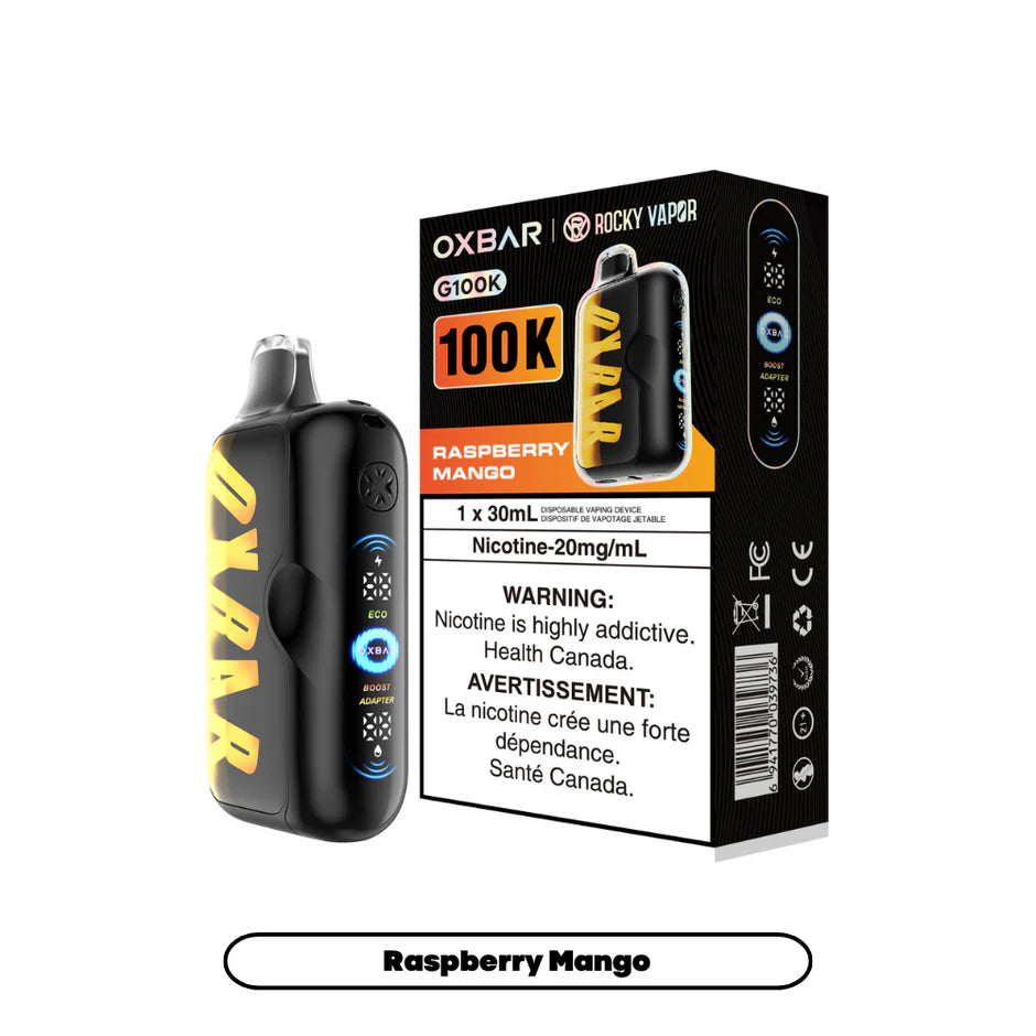ROCKY VAPOR OXBAR G100K DISPOSABLE VAPE (ALBERTA)