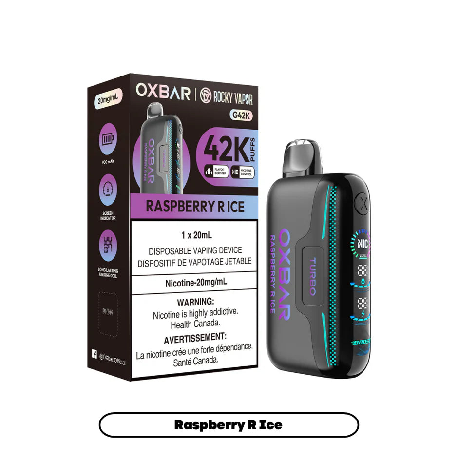 ROCKY VAPOR OXBAR G42K DISPOSABLE VAPE (ALBERTA)