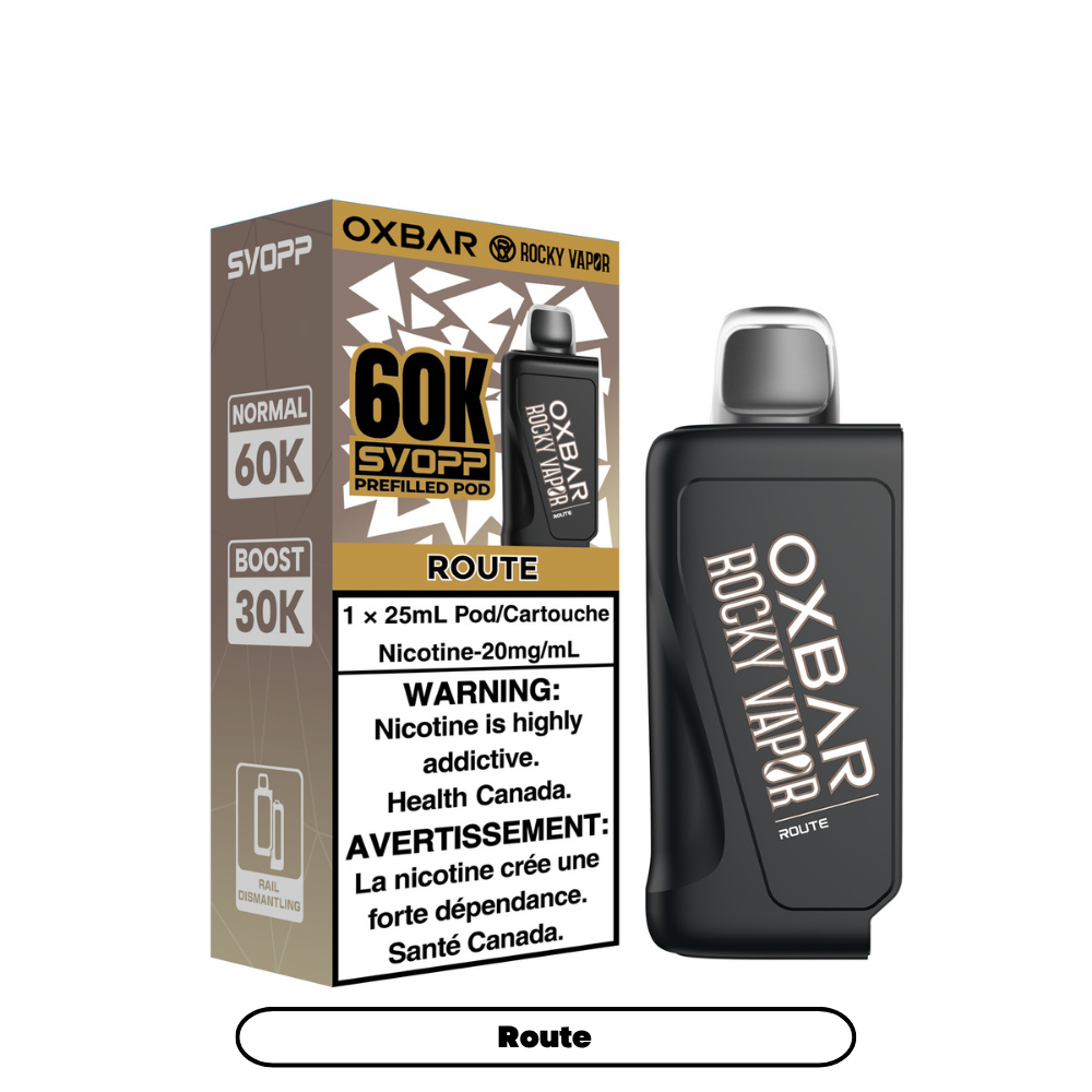 SVOPP ROCKY VAPOR OXBAR 60K POD (ALBERTA)