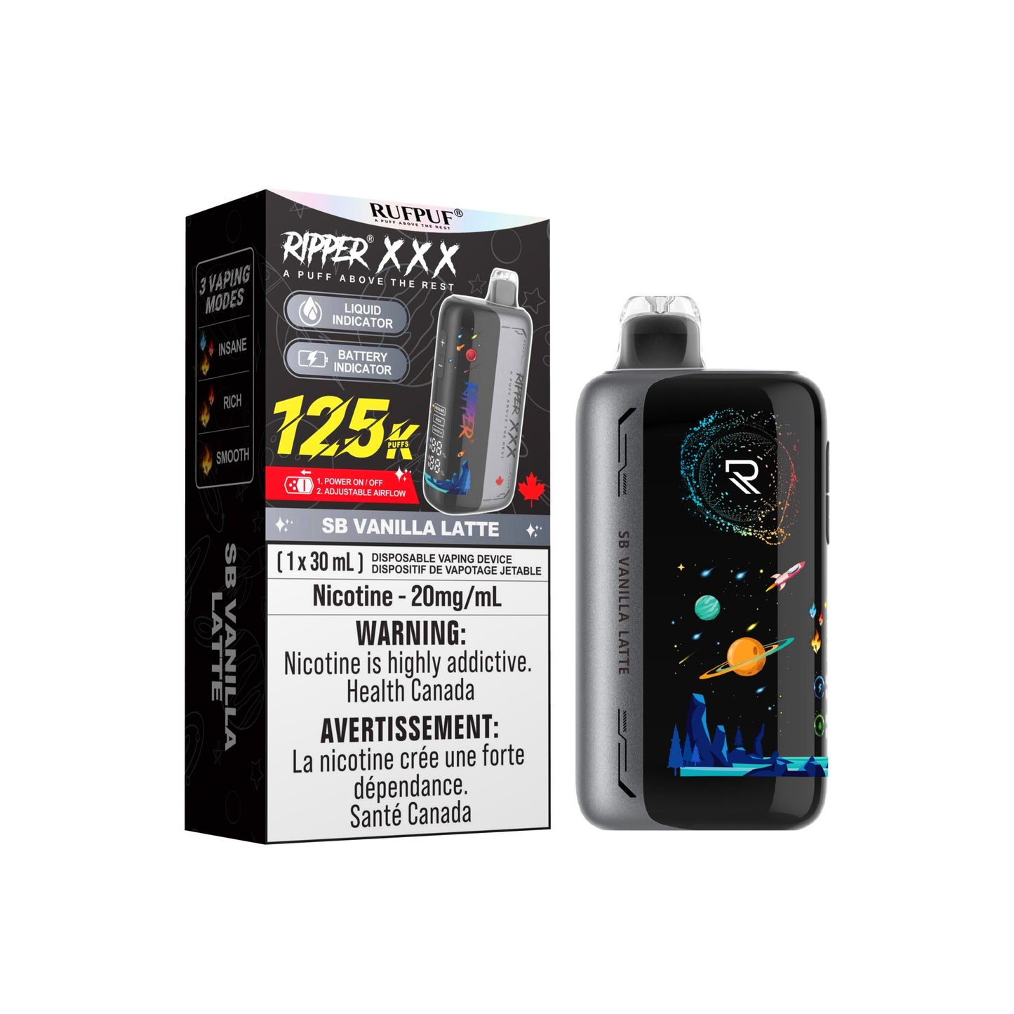RIPPER XXX 125K DISPOSABLE VAPE (ALBERTA)