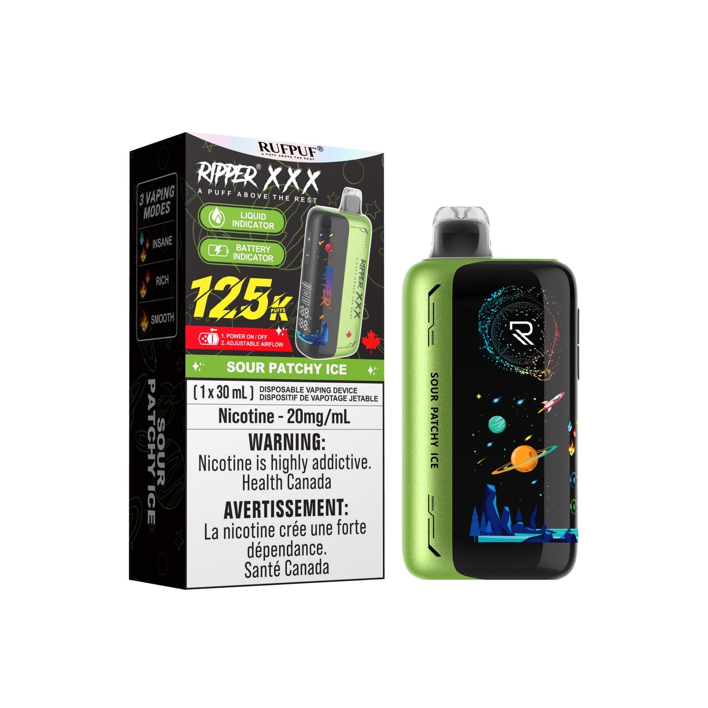 RIPPER XXX 125K DISPOSABLE VAPE (ALBERTA)